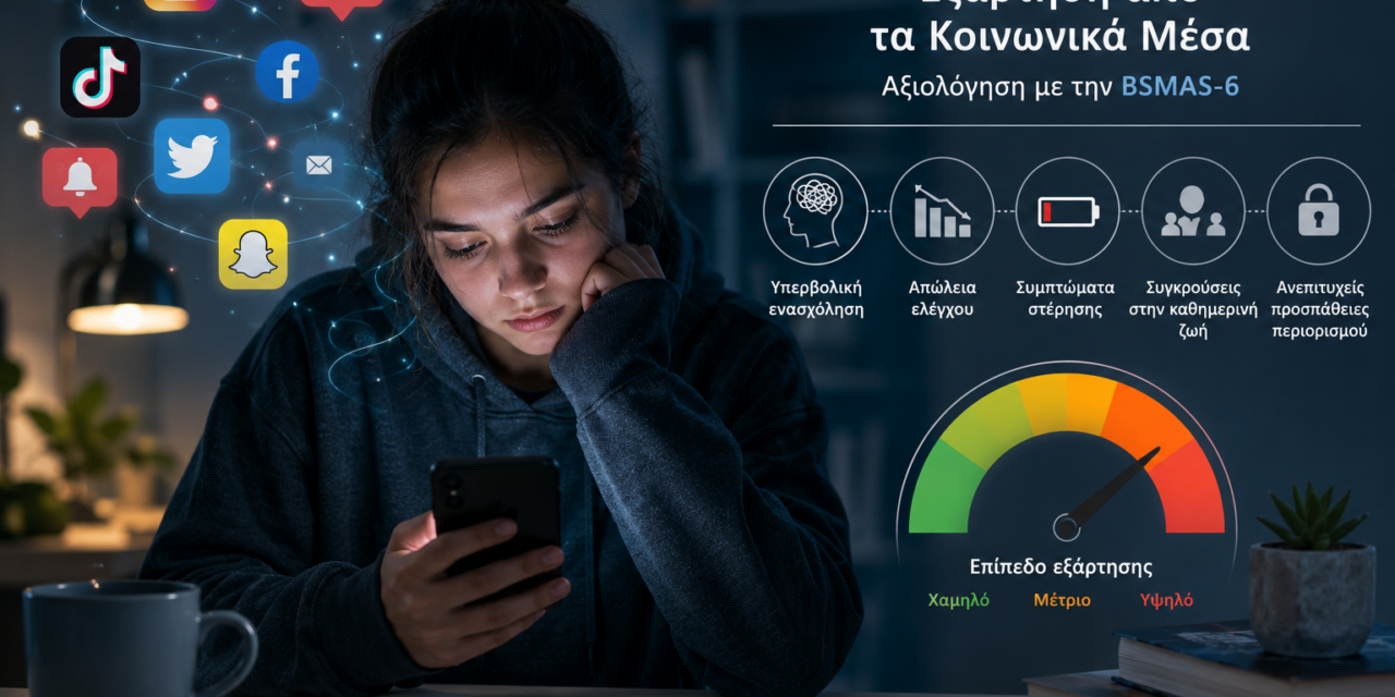 Κλίμακα Εξάρτησης από τα Κοινωνικά Μέσα του Μπέργκεν (Bergen Social Media Addiction Scale – BSMAS-6)
